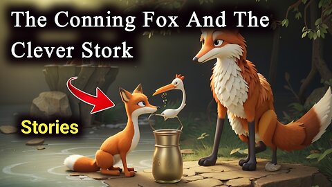 The Cunning Fox And The Clever Stork || kids stories