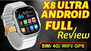X8 Ultra Celullar Sim Card WiFi Whatsapp Full Review SmartWatch 4G LTE Clone Apple Ultra WATCH