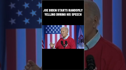 Joe Biden Starts Randomly Yelling During His Speech