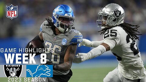 Las Vegas Raiders vs. Detroit Lions - 2023 Week 8 Game Highlights