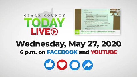 WATCH: Clark County TODAY LIVE • Wednesday, May 27, 2020