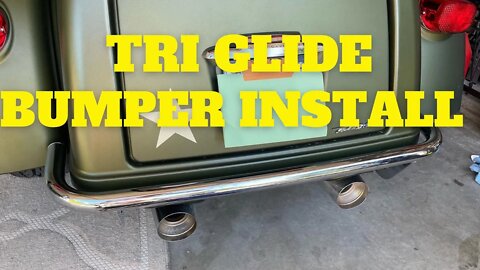 Harley Davidson Tri Glide Trike Bumper Install -protect the rear