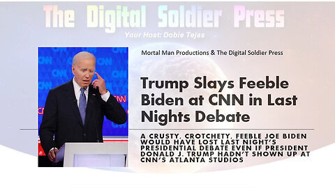 Trump Slays Feeble Fake Joe Biden At Last Nights CNN Debate - 6-30-24..