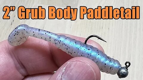 2" Grub Body Paddle Tail Minnow - Crappie Soft Plastic Swimbait