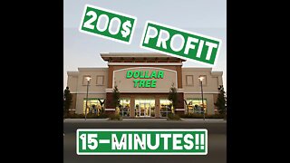 Dollar Tree Retail Arbitrage | $200 dollars profit in 15 minutes!
