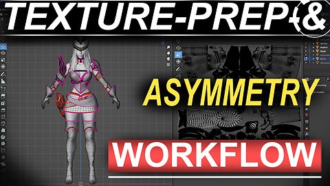 Blender Character Texture Prep & Asymmetrical UVs