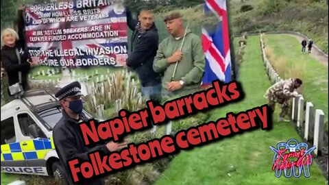 Cemetery Folkestone and Napier barracks illegal immigrants