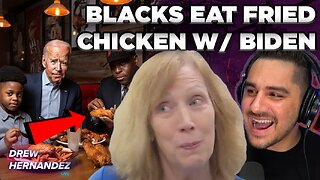 BLACKS EAT FRIED CHICKEN W/ BIDEN & WOKE WHITE’S BLACK ILLEGAL PERSONAL CHEF