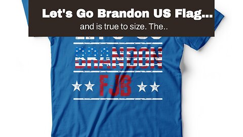 Let's Go Brandon US Flag Funny - Donald Trump T-Shirt