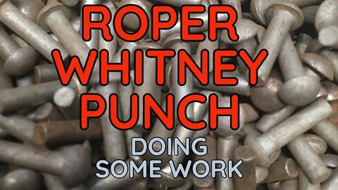 Roper Whitney Metal Punch - Punching Holes in Metal Plate