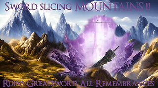 Elden ring modded: Ruins Greatsword All Remembrances | Cutting mountains !