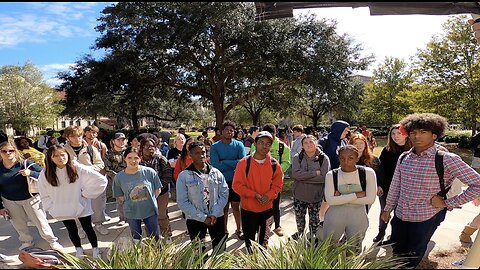 Valdosta State: Large Crowds, Rebuking Hypocrites, Contending w/ Homosexuals, One New Christian Decides to Preach to My Crowd!