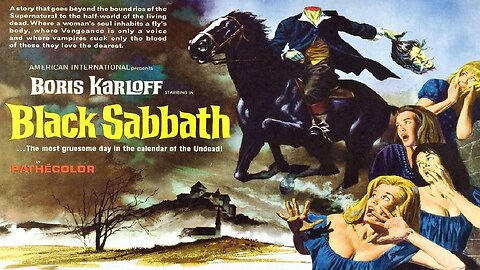 Karloff BLACK SABBATH 1962 An Anthology of a Trio of Horror Stories FULL MOVIE HD & W/S