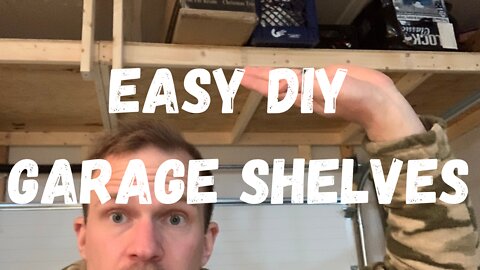 Easy DIY Garage Shelves