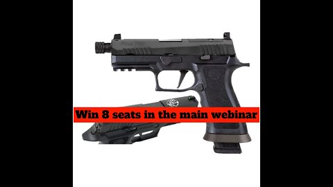 SIG SAUER P320 X-CARRY 9MM 4.6" 21RDS, NAVY SEAL MINI #1 for 8 seats in the main webinar