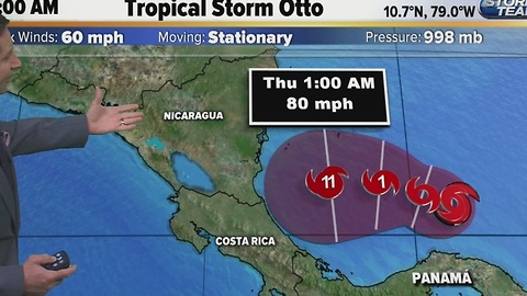 Tropical Storm Otto Tuesday morning update (11/22/16)