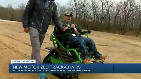 Keystone's Ancient Forrest unveils new 'track chairs' for those with mobility issues