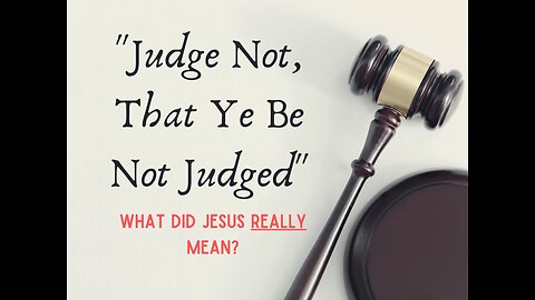 To Judge or notto Judge