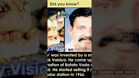 #First Vadapav Maker in The World
