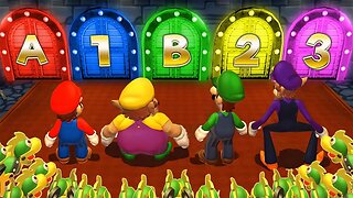 Mario Party 9 Step It Up - Mario Vs Wario Vs Luigi Vs Waluigi (Master Difficulty)