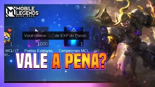 FUI CAMPEÃO DO MCL, VALE A PENA PELO XP DE PASSE M3? | Mobile Legends