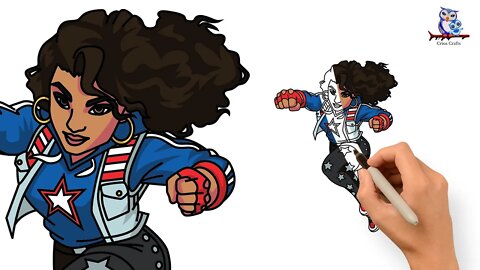 How To Draw America Chavez : Multiverse of Madness - Tutorial