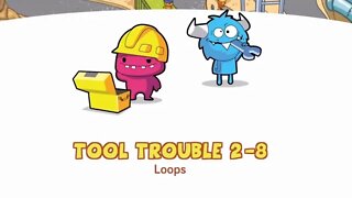 Puzzles Level 2-8 | CodeSpark Academy learn Loops in Tool Trouble | Gameplay Tutorials