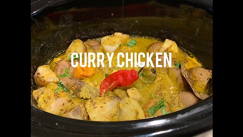 Cook Curry chicken In Slow Cooker!
