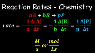 Reaction Rates, Kinetics - Chemistry