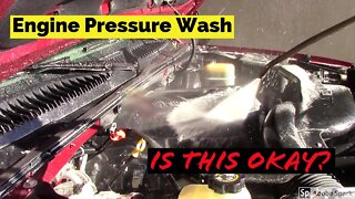 Pressure Washing Your Cars Engine