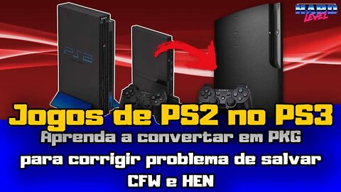 Como converter jogos de PS2 para PKG e instalar no PS3 corrija o problema de salvamento no HEN!