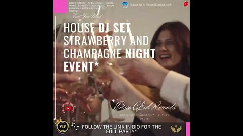 HOUSE DJ Set Strawberry and Champagne Night Event - #shorts #housemusicparty #housemusic