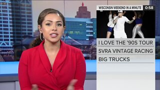 Wisconsin Weekend in a Minute: I LOVE the 90s tour, Vintage Racing, Maifest, Big Trucks, and a Bubble Run