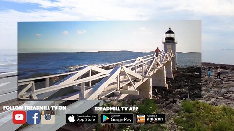 Making the turn with Forrest Gump at Marshall Point Lighthouse