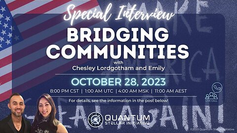 Bridging Communities: From MAGA2020/Q to QSI/Stellar with Chesley Lordgotham (Oct 28, 2023)