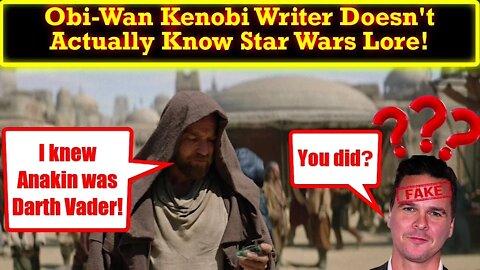 Joby Harold Writer of Obi-Wan Kenobi ADMITS He Doesn't Know Star Wars Lore AT ALL! Relies on Pablo!