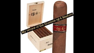 My cigar review of the Illusione cg:4 Maduro
