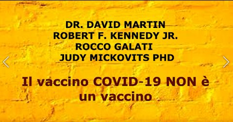 Il vaccino COVID-19 NON è un vaccino