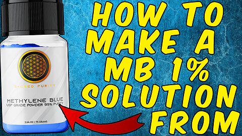 How To Make A Methylene Blue 1% Solution!