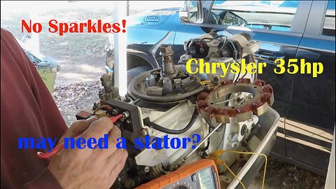 Testing the ignition on a 1977 Chrysler 35hp outboard