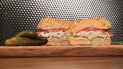 Easy & Delicious Tuna Fish Sandwich On Brioche Bun