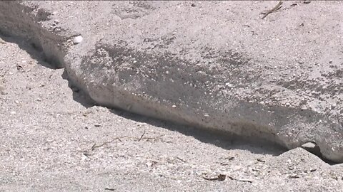 Erosion threatening some beachside condos on Estero Island