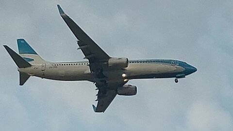 Boeing 737-800 Aerolineas Argentinas LV-FRQ llegando hacia Fortaleza desde Buenos Aires 🇦🇷🇧🇷