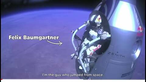 Felix Baumgartner I Jumped From Space (World Record Supersonic freefall )