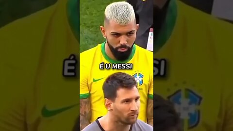 O dia que o Gabigol conheceu o Messi kkkk #futebol