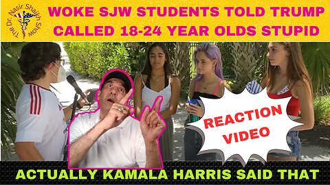 WOKE Students TOLD Trump Said 18-24 Yr Olds Were Stupid - Then Told Kamala Harris Actually Said It