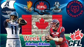 Toronto Argonauts Vs Montreal Alouettes Week 6 LIVE AI Co-host and Play by Play