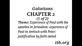 Galatians Chapter 2 (Bible Study) (1 of 2)