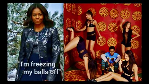 Michelle Obama Freezes His Balls Off During Victor Hugo Birthday Black Celebration Pussy Pizza Party