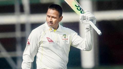 Khawaja batting